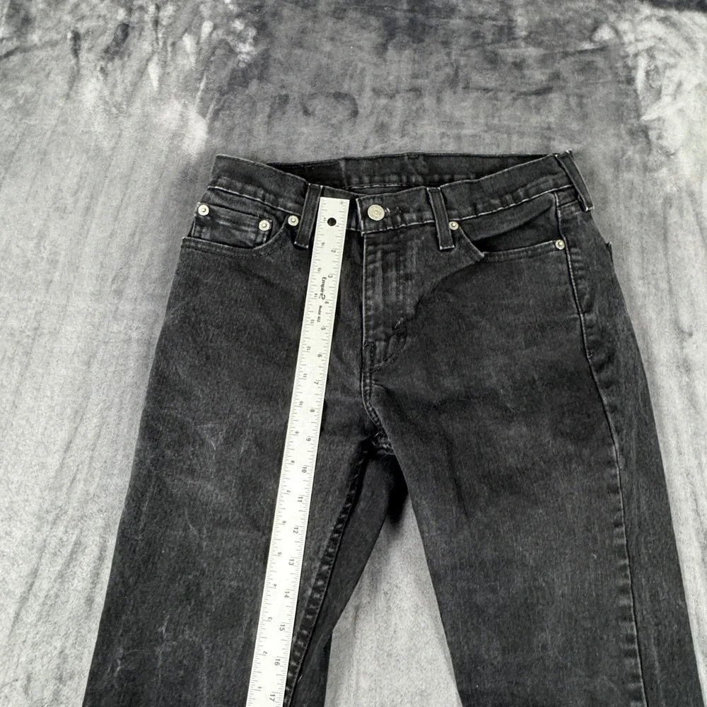 Levi's 511 Slim Fit Jeans Mens 30x32 Black Faded Denim 04511-1907